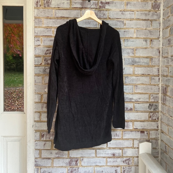 Caslon Off-Duty Plush Yarn Hoodie Sz S in Black - Picture 10 of 11